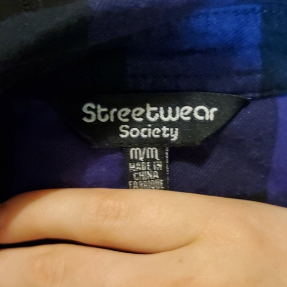 Streetwear Society Purple Plaid - Picture 2 of 2
